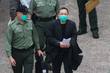 Benny Tai after appearing at the West Kowloon Court in 2021